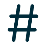 Icône de hashtag