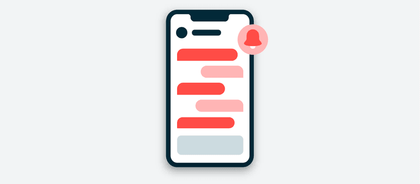 smartphone avec notification
