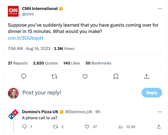 Capture d'écran de CNN International sur Twitter