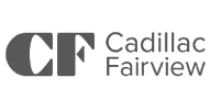 Logo Cadillac Fairview en noir et blanc